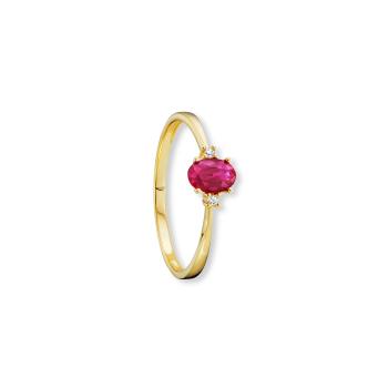 Bedra Ring Brillant Rubin 585 Gelbgold RFB90006.2