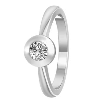 Bedra Labordiamant Ring 585 Weissgold RLB90012.5