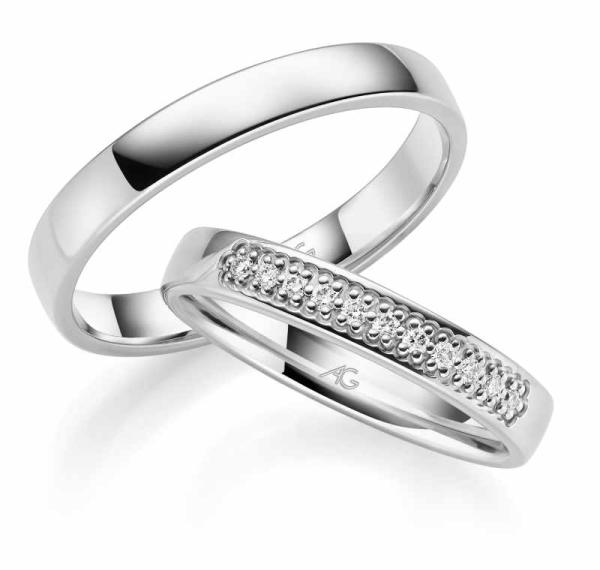 August Gerstner Trauringe Weissgold 31115/3.5