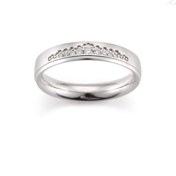 August Gerstner Trauringe Weissgold 31117/4