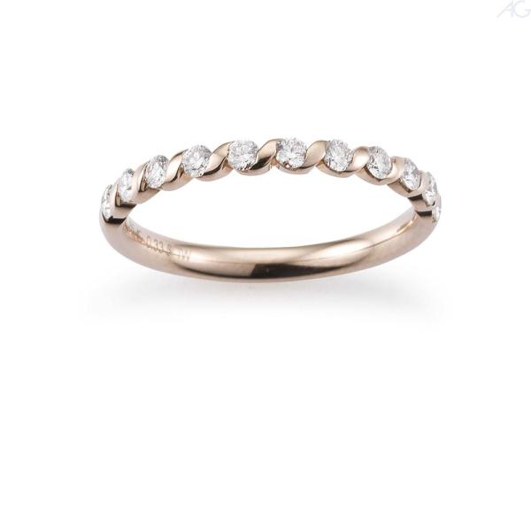 August Gerstner Haselnuss Gold Diamantring 29780/2.2