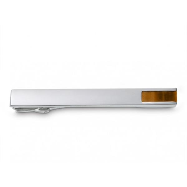 Quinn Krawattenklammer 925 Silber-Tigerauge 010044971