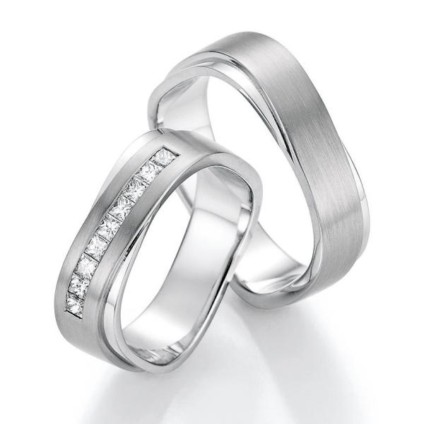 Nowotny-Collection Ruesch Trauringe Weissgold 02/51110-065