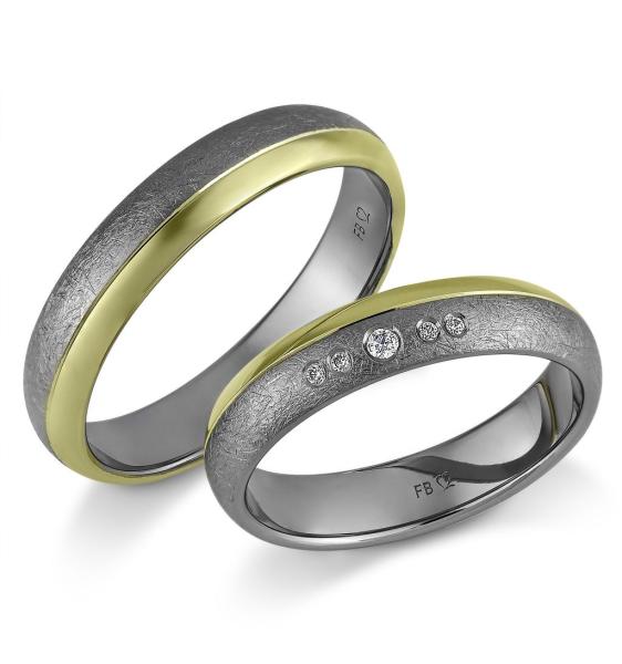 Saint Maurice Partnerringe Tantal 4809516 + 4809515