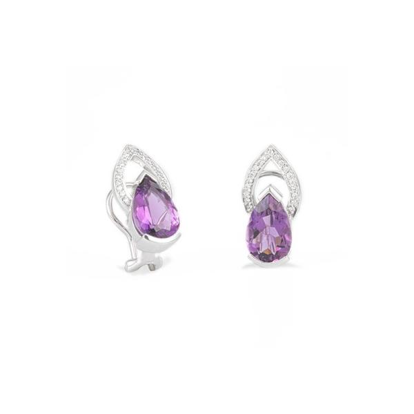 Breuning Brillant Amethyst Ohrringe 01051490
