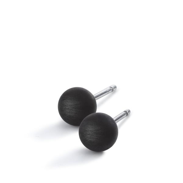 TeNo Ohrstecker Edelstahl, Carbon Ø6 mm 26074/002/000/1N60