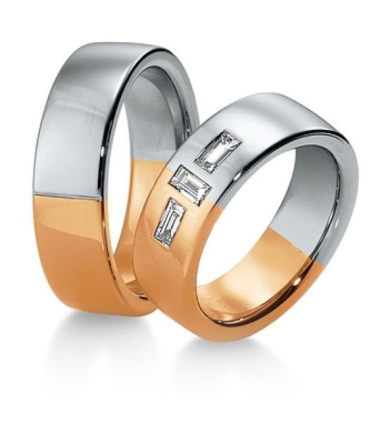 Breuning Trauringe Weiss-Gelbgold 48/032300