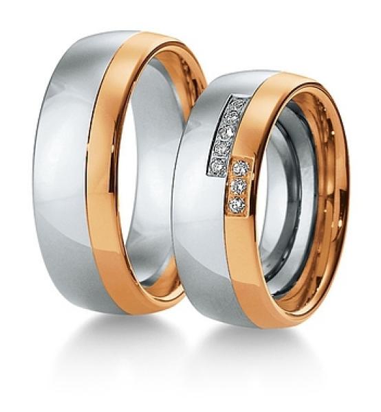 Breuning Trauringe Weissgold-Rotgold 48/034300