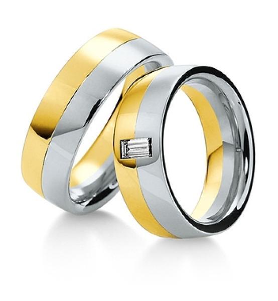 Breuning Trauringe Weissgold-Rotgold 48/035400
