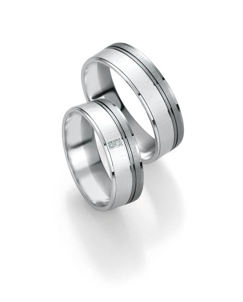 Breuning Trauringe Weissgold-Palladium 48/071490
