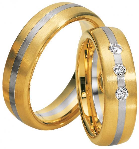 Saint Maurice Trauringe Weiss-Gelbgold 49-81318