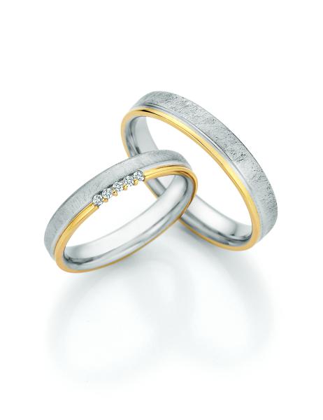 Nowotny-Collection Ruesch Trauringe 600 Platin 51/40050 + 51/40060