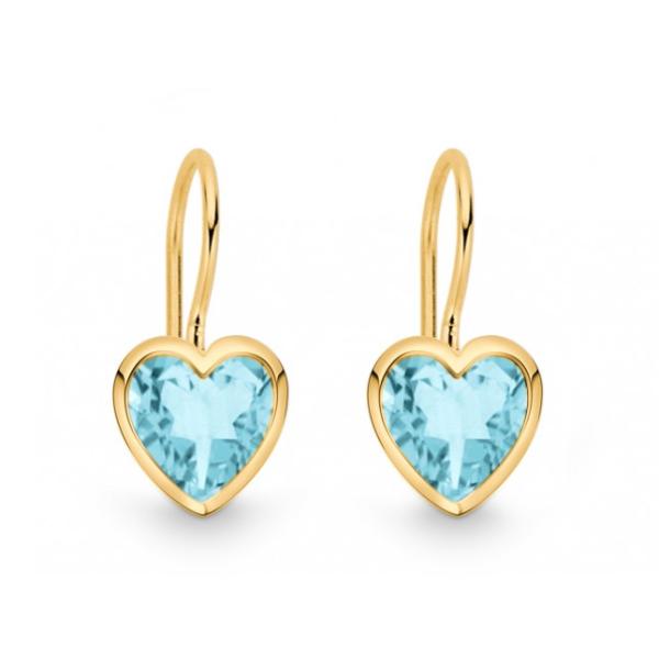 Quinn Ohrhänger 585 Gelbgold Blautopas 535187958
