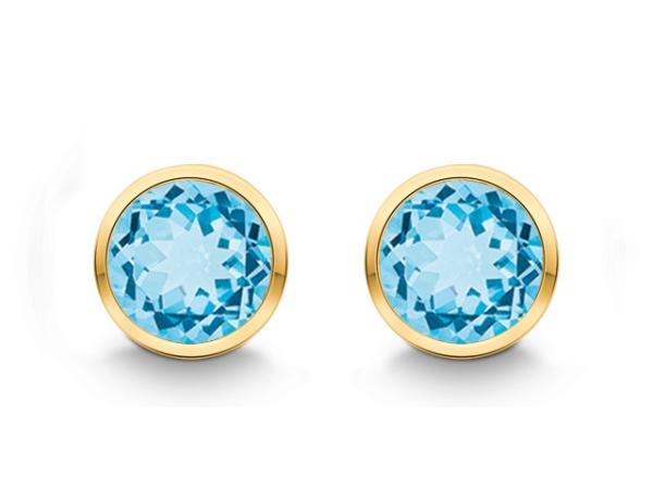 Quinn Ohrschmuck Ohrstecker 585Gg Blautop. b.  536818958