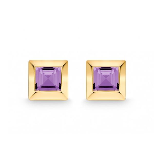 Quinn Ohrstecker Amethyst 585 Gelbgold 536821933