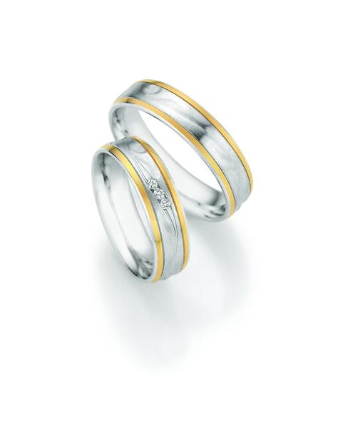Nowotny-Collection Ruesch Partnerringe Silber 55/34130 + 55/34140