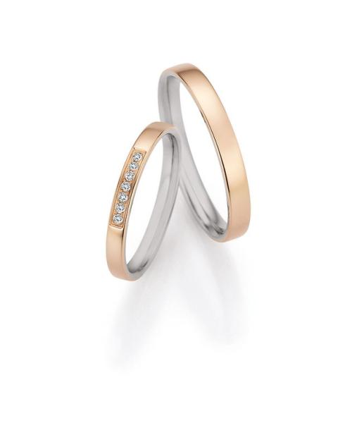 Nowotny-Collection Ruesch Eheringe Palladium Champagner Profil F1Standard