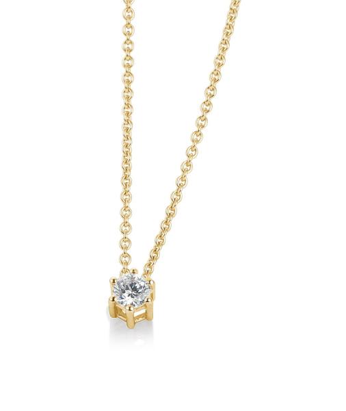 Breuning Halskette 0,25 ct. Brillant 585 Gelbgold 61014440