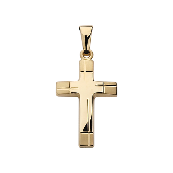 Engelkemper Anhänger Kreuz 333 Gelbgold F9-107A