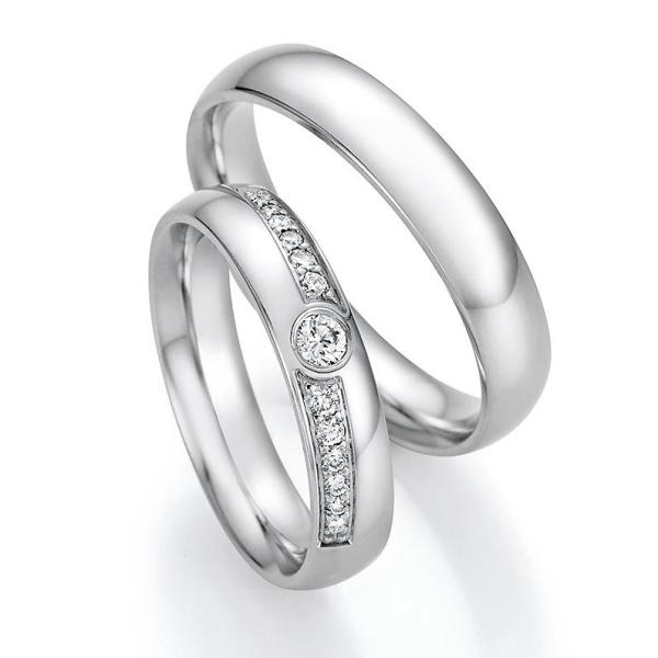 Nowotny-Collection Ruesch Trauringe Weissgold 66/60130-045