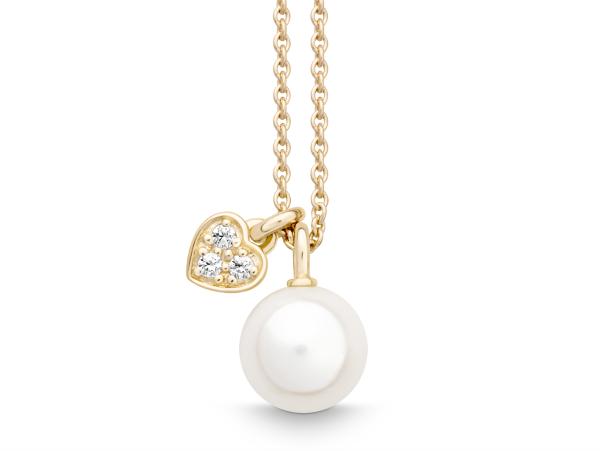 Quinn Halskette Herz 585Rg Bril. 0,06ct TW/SI wei.SwZp 32730298