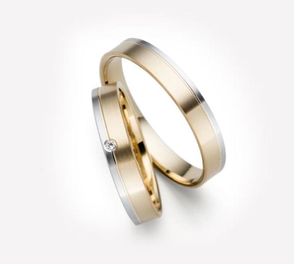 Holzhauser Trauringe günstig 333 Weiss-Gelbgold 82470