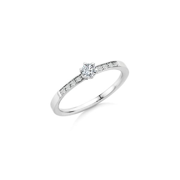 COLLECTION RUESCH SOLITAIRE RING WEISSGOLD 60/46150
