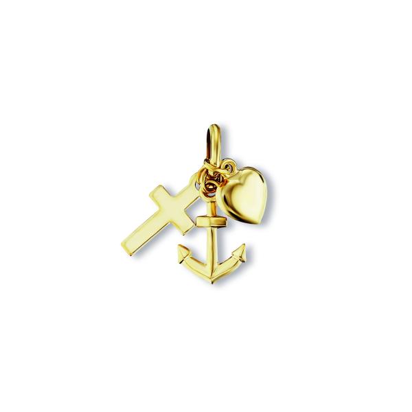 Bedra Anhänger Glaube Liebe Hoffnung 333 Gelbgold AH00054.1