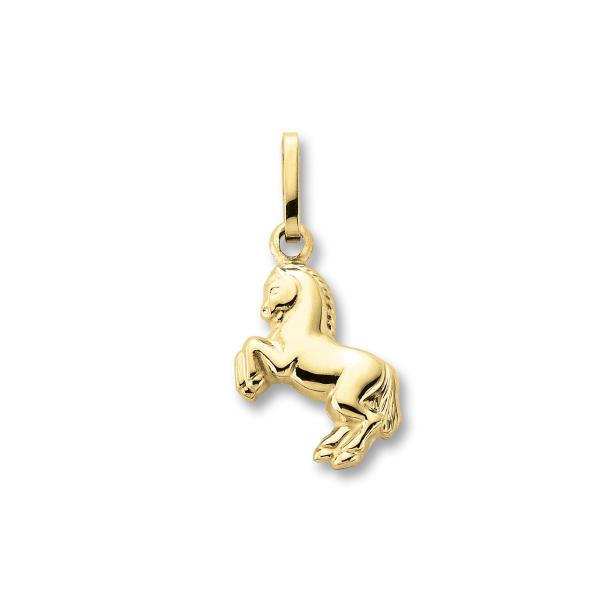 Bedra Anhänger Pferd 333 Gelbgold AH90064.1