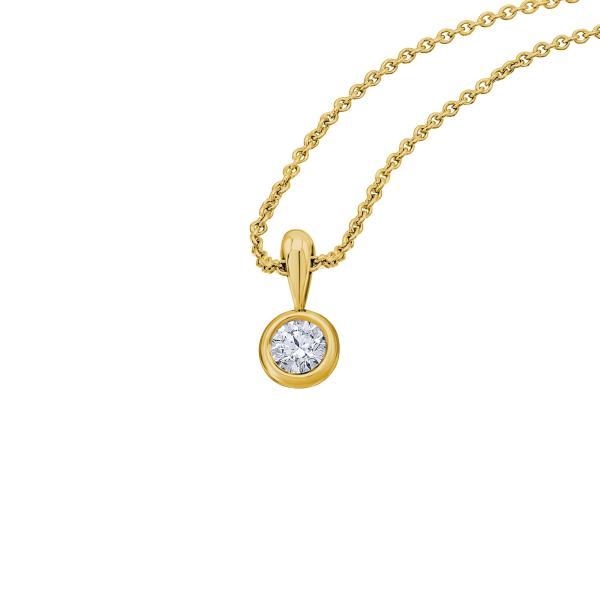 Bedra Anhänger Brillant 0,10ct 585 Gelbgold