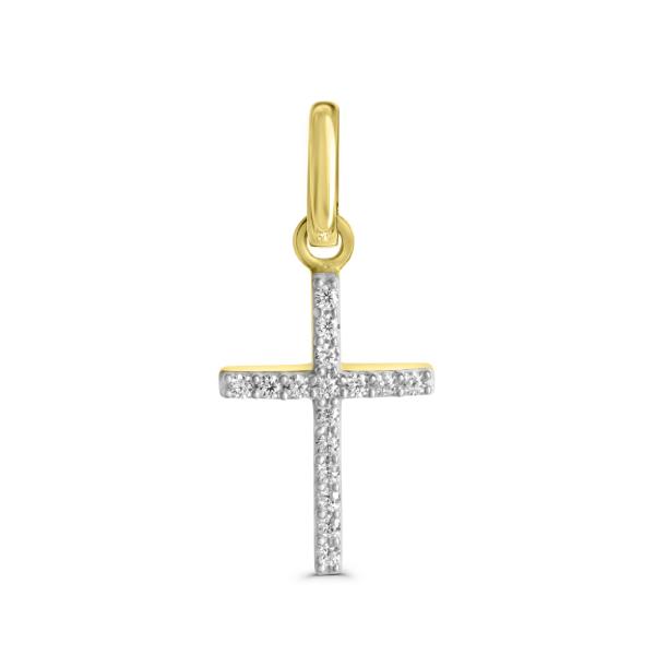 Bedra Anhänger Kreuz Zirkonia 333 Gelbgold AHZ00151.101