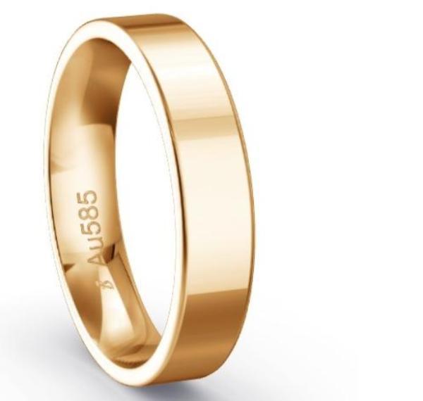 Fischer Trauringe 375 Apricotgold 6 69261/050