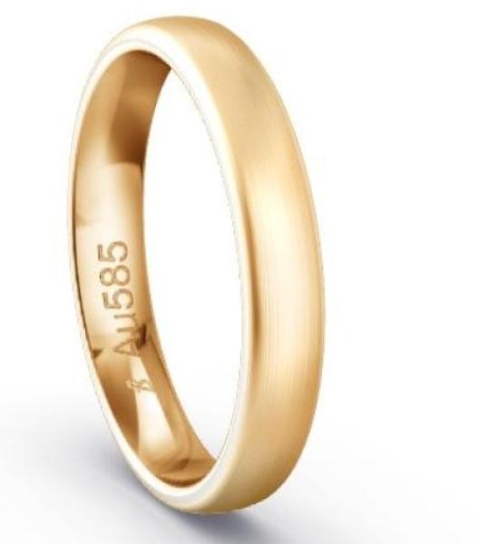 Fischer Trauringe 375 Apricotgold 6 69260/035