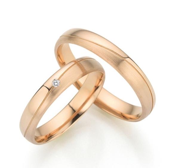 Fischer Trauringe Caramelgold 38 97050/040 + 6 97050/040