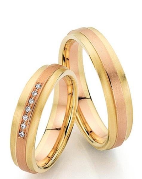 Fischer Trauringe Apricot-Rotgold Verbundenheit 5 7729/050