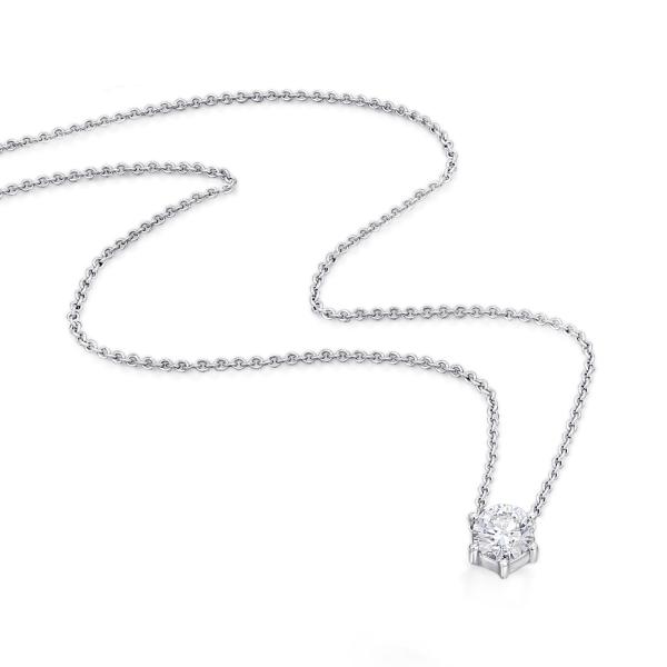 Bedra Collier 42-3 cm 1,10 mm Dia-Brill 0,30ct 585 Weißgold
