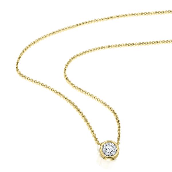 Bedra Collier 42-3 cm 1,10 mm Dia-Brill 0,50ct 585 Gelbgold