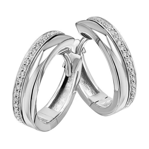Bedra Creolen Diamant 585 Weißgold CRB90167.5