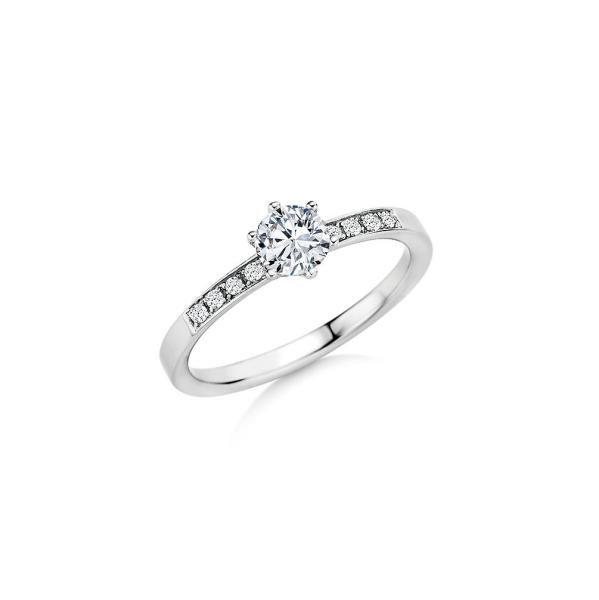 COLLECTION RUESCH SOLITAIRE RING WEISSGOLD 60/46500