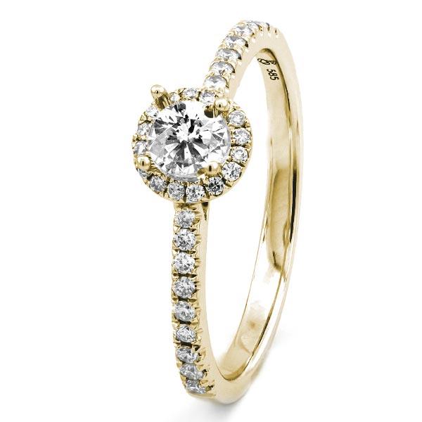Simon & Söhne Verlobungsring Gelbgold Brillant D02-G25