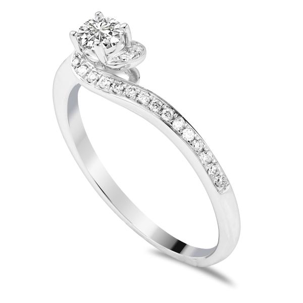 Simon & Söhne Verlobungsring Brillant 0,18 ct. D06-W05