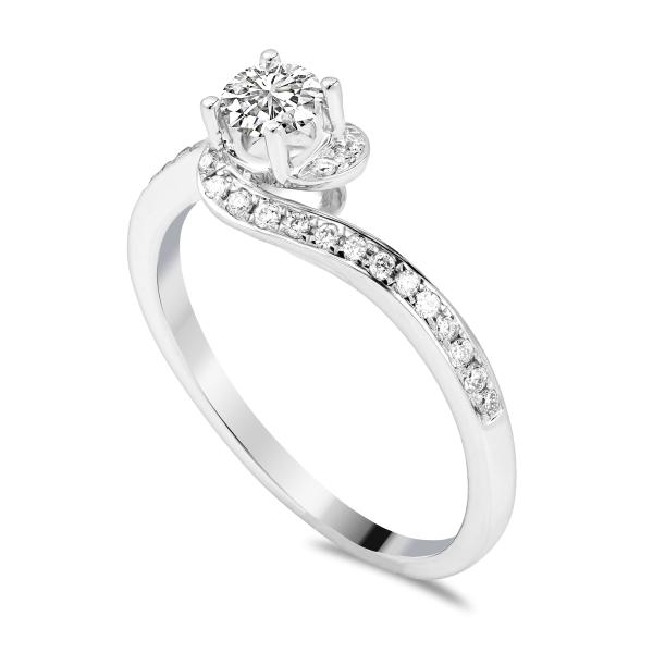 Simon & Söhne Verlobungsring Brillant 0,18 ct. D06-W05