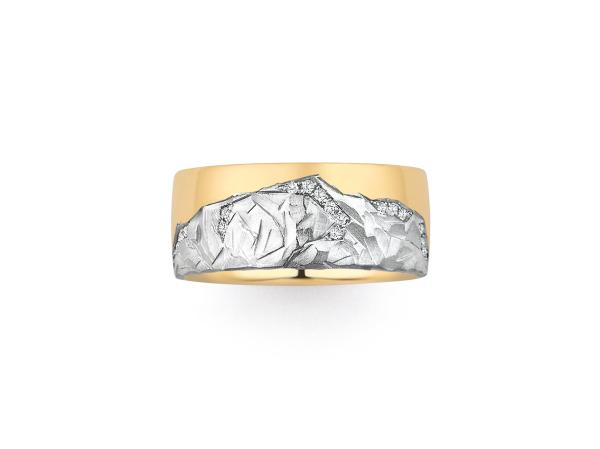 Fischer Schmuckring 585 Apricotgold Zugspitze 387860/090
