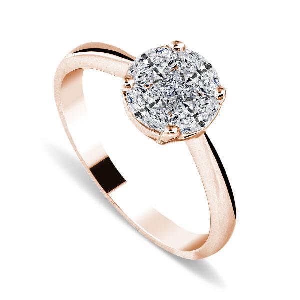 Simon und Söhne Eheringe Verlobungsring Rotgold I13-R55