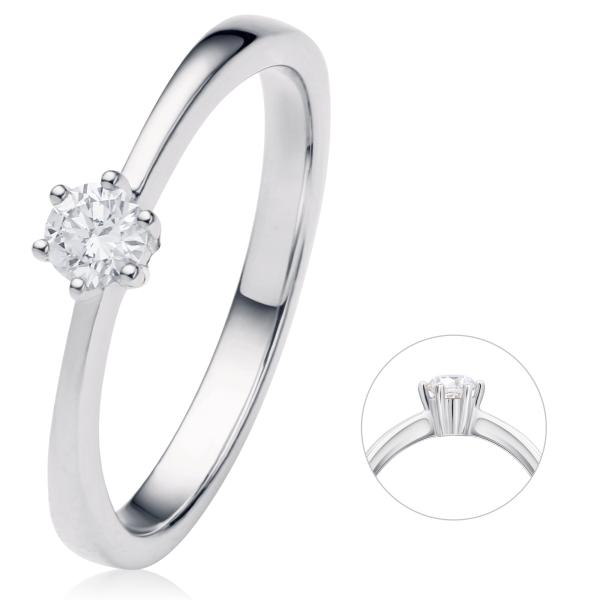 Bedra Verlobungsring 585 Weissgold RB00067.5