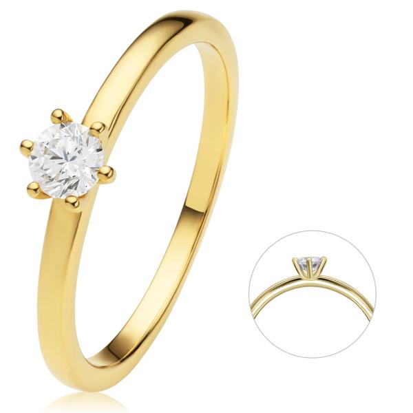 Bedra Solitaire Ring 585 Gelbgold RB00080.2