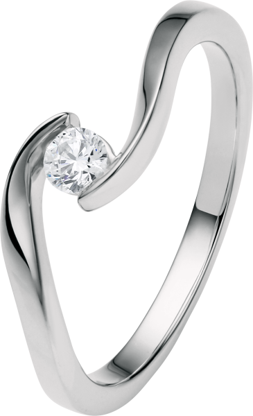 Bedra Antragsring Weissgold Schwungfassung RB00132.5