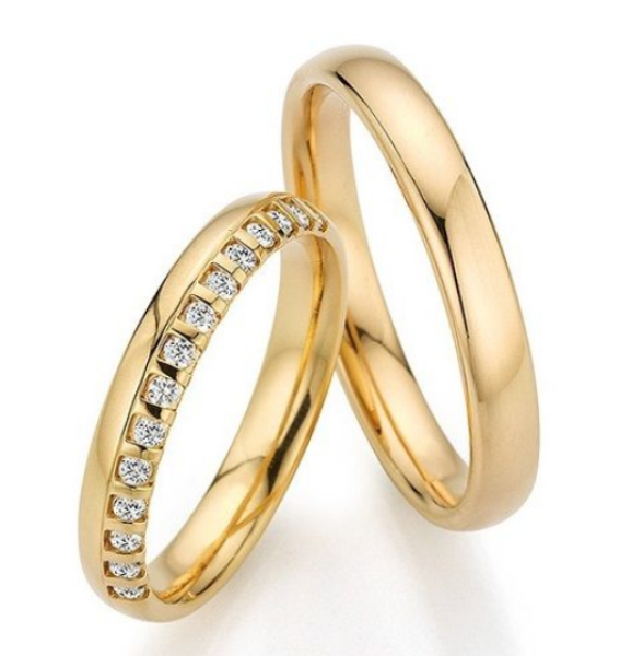 Fischer Trauringe Apricotgold WOHLBEFINDEN 38 7762/035
