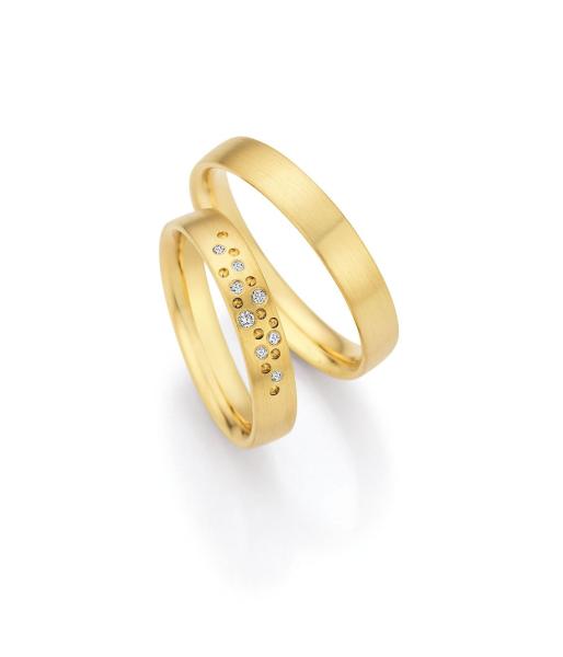 Collection Ruesch Trauringe 333 Gelbgold 66/75050 + 66/75060
