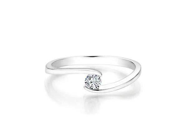 COLLECTION RUESCH SOLITAIRE RING WEISSGOLD 60/60150
